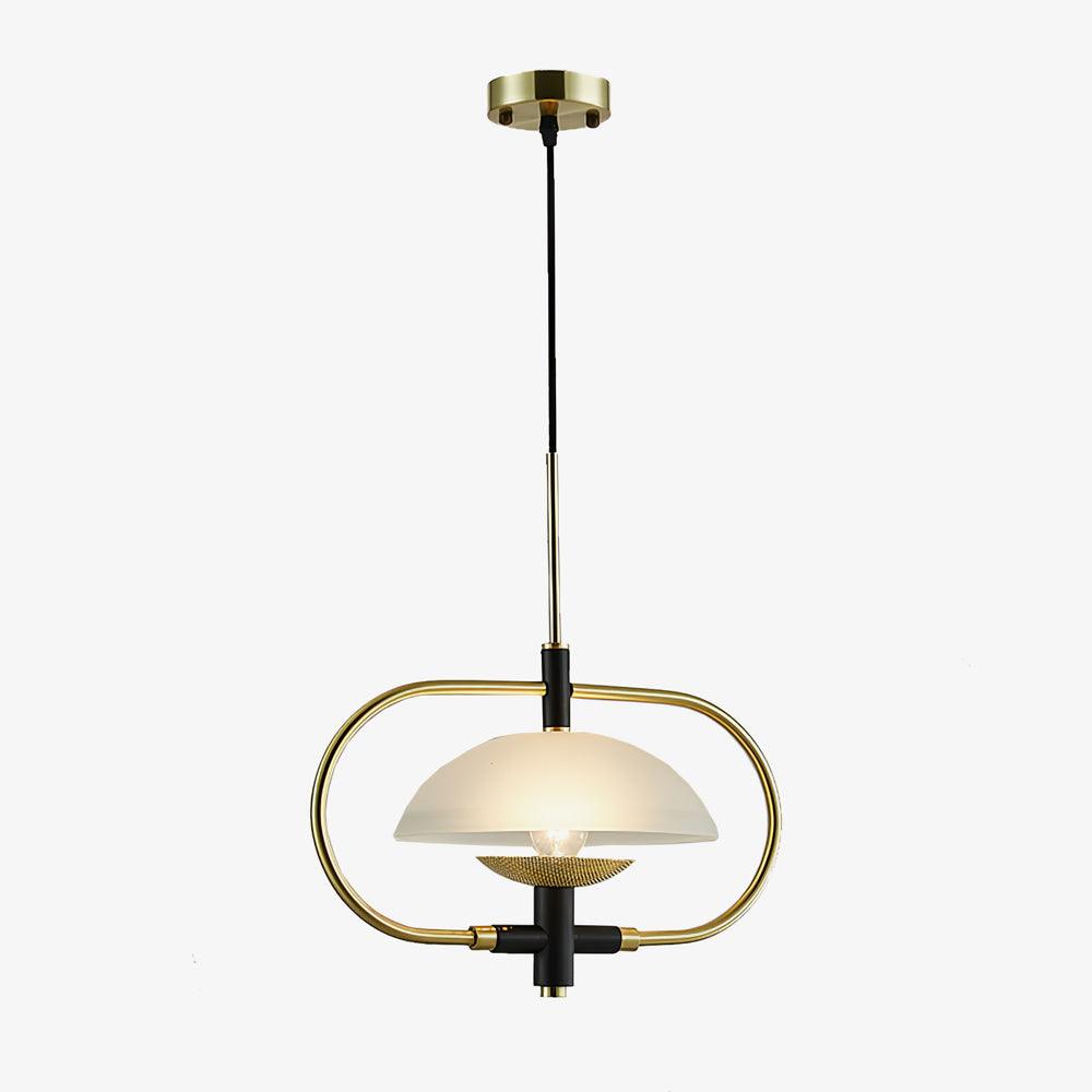 Aperture Pendant Light – Modern Glass & Metal Hanging Lamp for Living Room, Bedroom, Kitchen