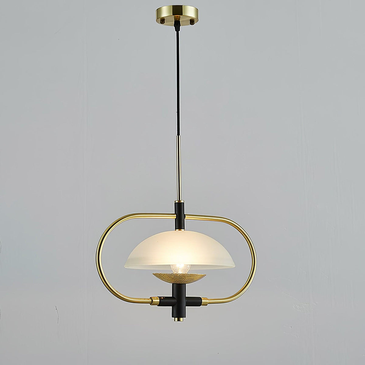Aperture Pendant Light – Modern Glass & Metal Hanging Lamp for Living Room, Bedroom, Kitchen