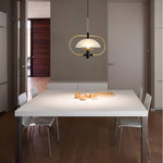 Aperture Pendant Light – Modern Glass & Metal Hanging Lamp for Living Room, Bedroom, Kitchen