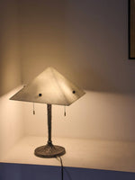 Apex Alabaster Prism Table Lamp — Sculptural Modern Illumination