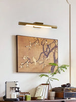 Liora Brass LED Wall Sconce | Modern Linear Wall Light for Bedroom & Living Room