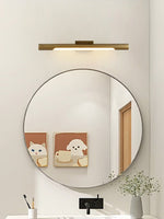 Liora Brass LED Wall Sconce | Modern Linear Wall Light for Bedroom & Living Room
