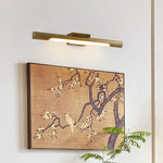 Liora Brass LED Wall Sconce | Modern Linear Wall Light for Bedroom & Living Room