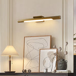 Liora Brass LED Wall Sconce | Modern Linear Wall Light for Bedroom & Living Room