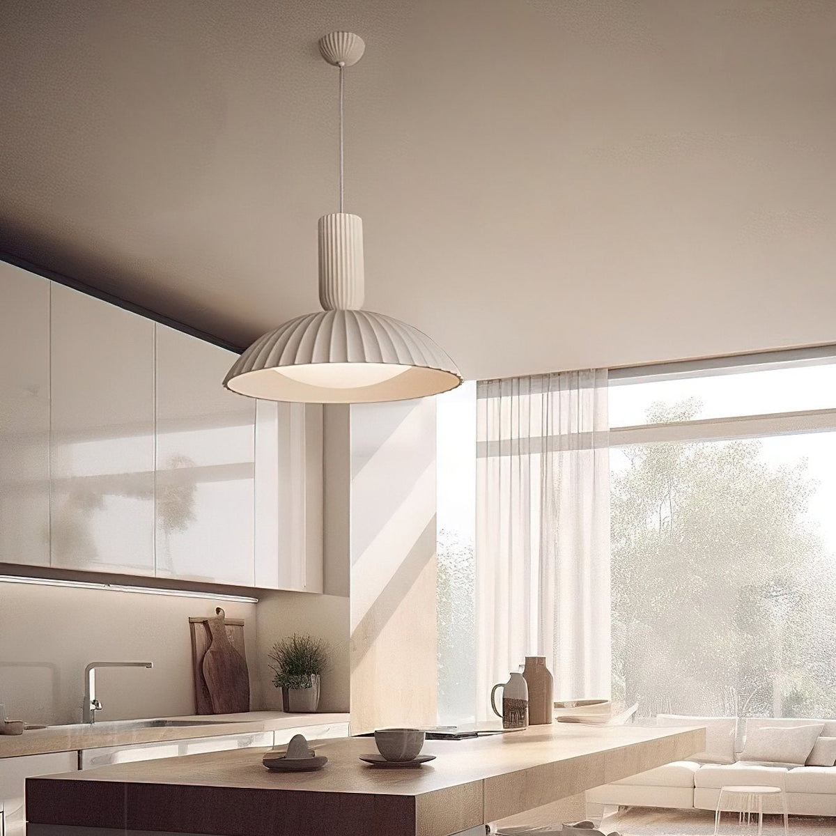 Apollo Fluted Pendant Lamp