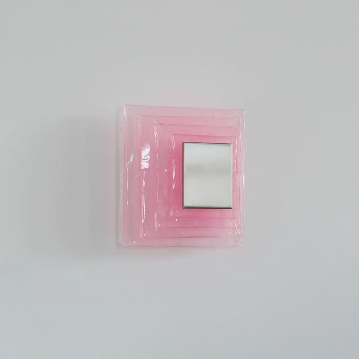Aqua Cascade Wall Sconce – Handcrafted Textured Glass LED Light