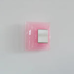 Aqua Cascade Wall Sconce – Handcrafted Textured Glass LED Light