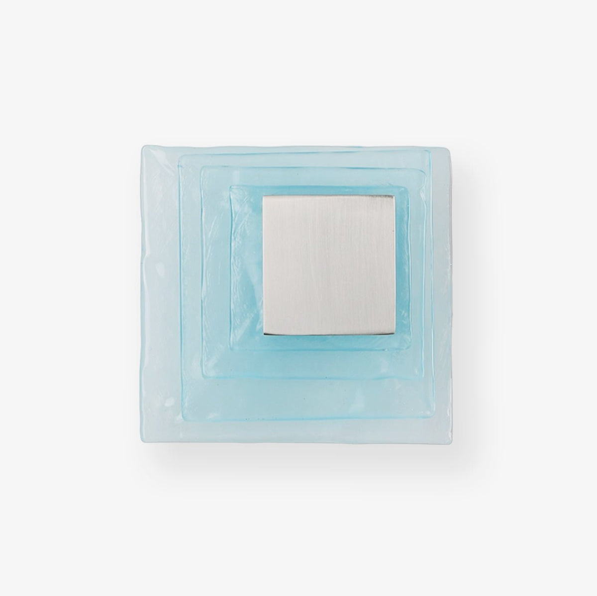 Aqua Cascade Wall Sconce – Handcrafted Textured Glass LED Light