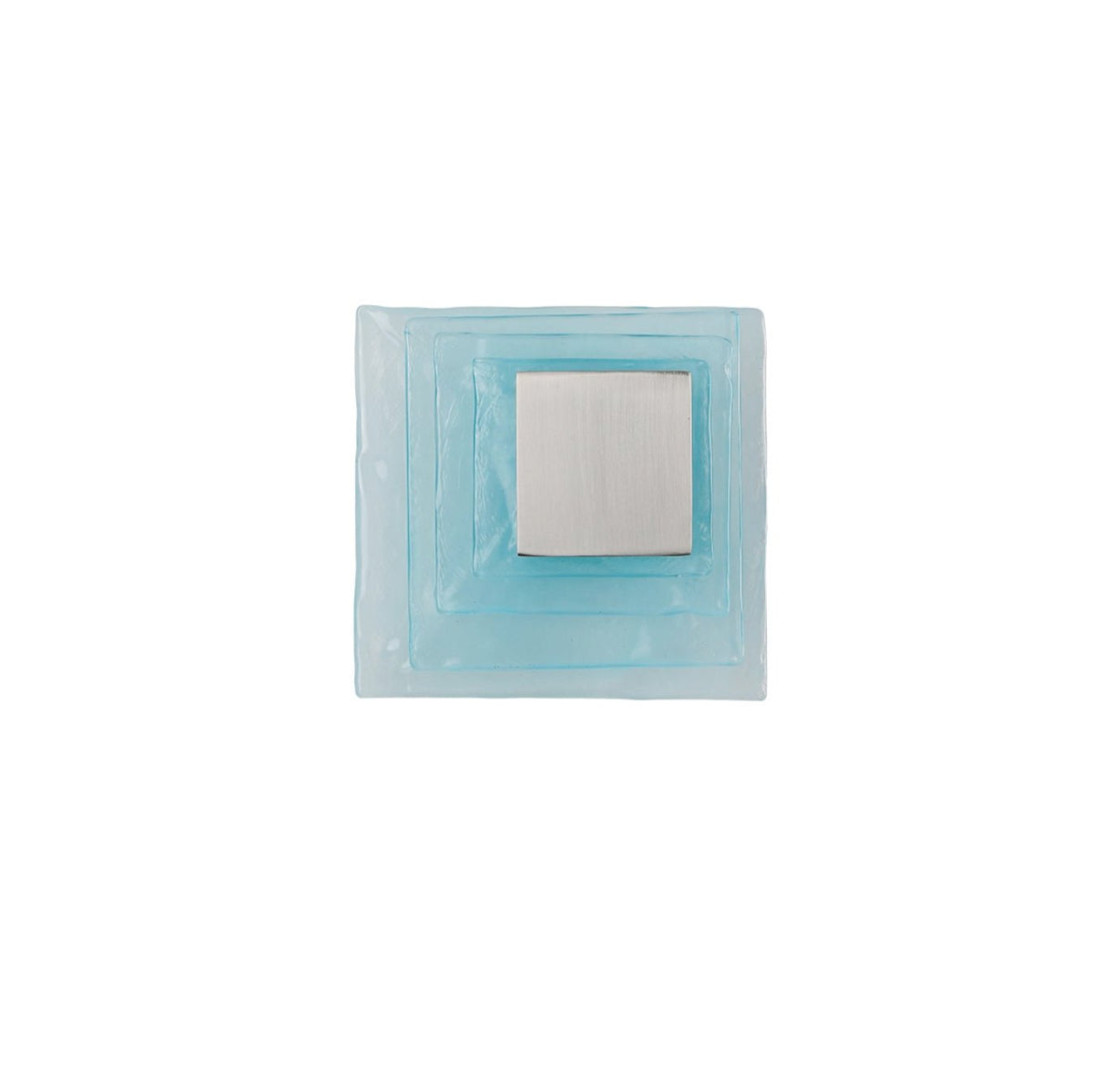 Aqua Cascade Wall Sconce – Handcrafted Textured Glass LED Light