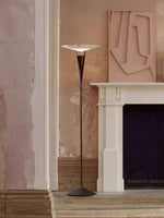 Aragon Alabaster Floor Lamp – Modern Sculptural Torchiere for Living Spaces