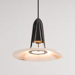 Aragon Alabaster Pendant Light – Sculptural Metal & Natural Stone