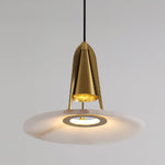 Aragon Alabaster Pendant Light – Sculptural Metal & Natural Stone