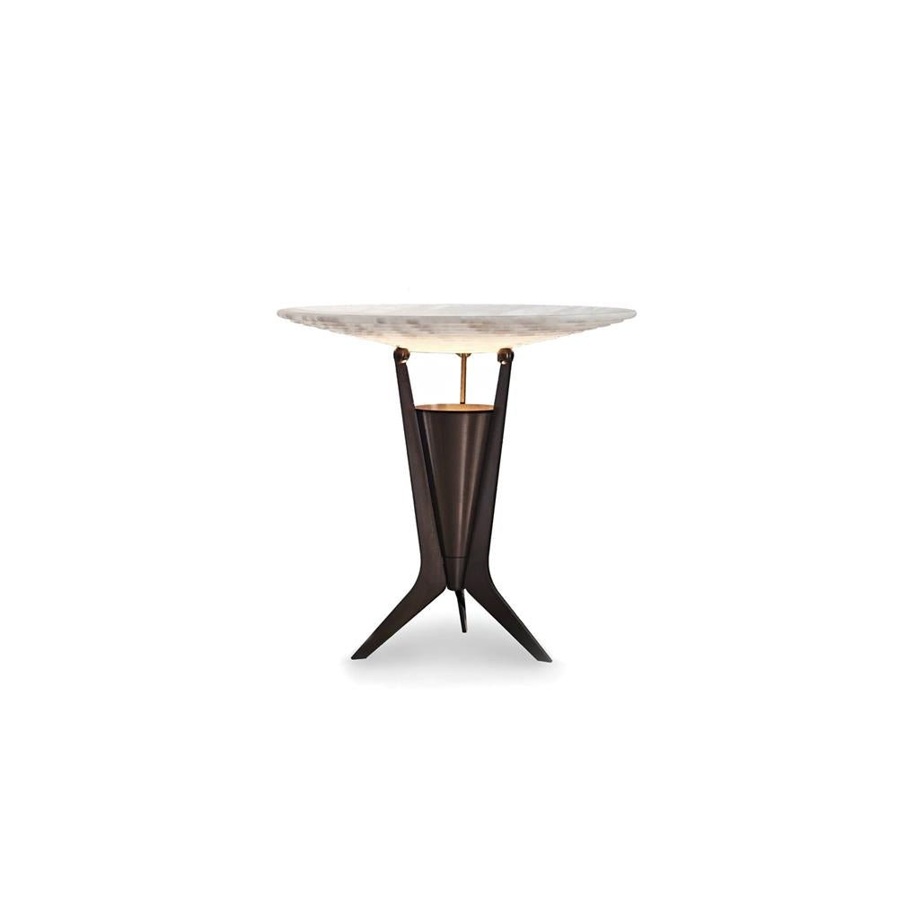 Aragon Alabaster Table Lamp – Sculptural LED Accent Light for Modern Interiors