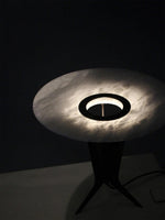 Aragon Alabaster Table Lamp – Sculptural LED Accent Light for Modern Interiors