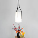 Arborescence Brass Linen Chandelier – Modern Minimalist Pendant for Dining and Foyer