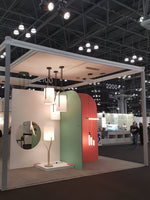 Arborescence Brass Linen Chandelier – Modern Minimalist Pendant for Dining and Foyer