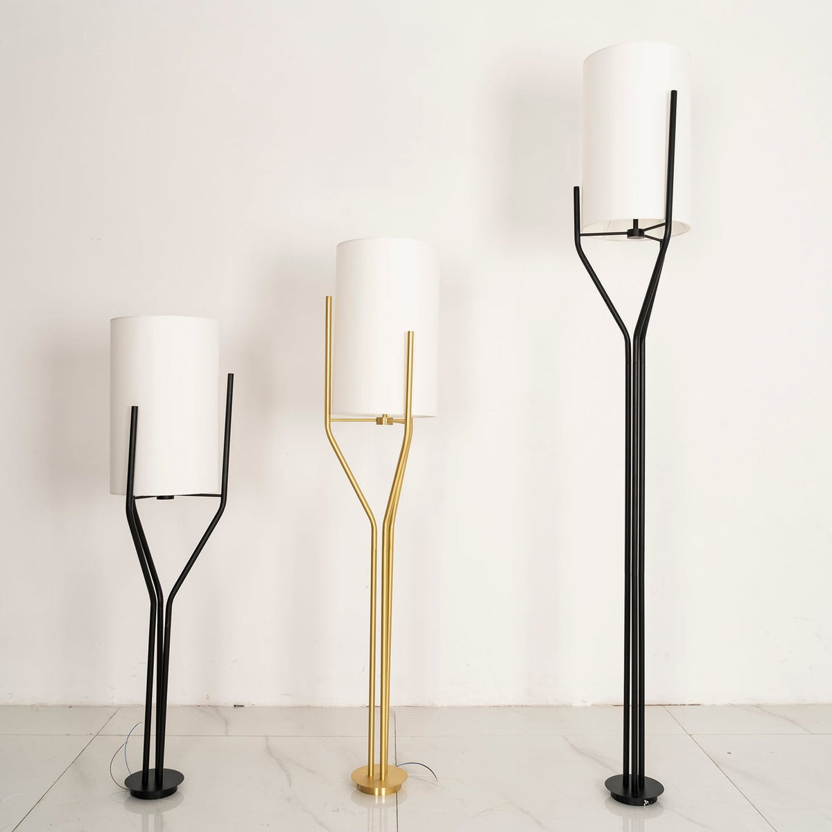 Arborescence Brass Linen Chandelier – Modern Minimalist Pendant for Dining and Foyer
