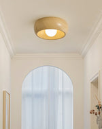 Arboris Ring Ceiling Light – Modern Wood Grain LED Flush Mount