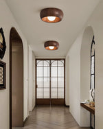 Arboris Ring Ceiling Light – Modern Wood Grain LED Flush Mount