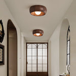 Arboris Ring Ceiling Light – Modern Wood Grain LED Flush Mount