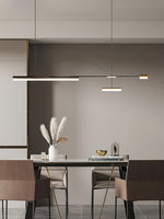 Arc Horizon Linear LED Island Pendant Light for Modern Interiors
