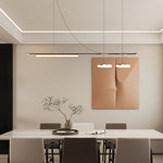 Arc Horizon Linear LED Island Pendant Light for Modern Interiors