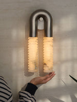Arc Ridge Alabaster Wall Sconce – Modern LED Wall Light