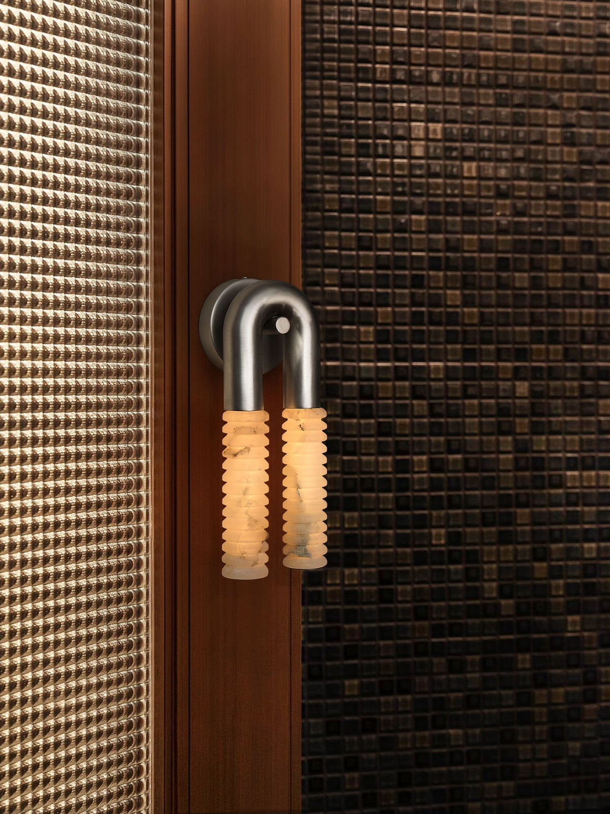 Arc Ridge Alabaster Wall Sconce – Modern LED Wall Light