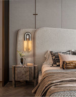 Arc Ridge Alabaster Wall Sconce – Modern LED Wall Light