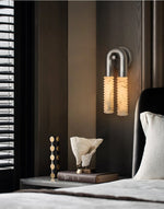 Arc Ridge Alabaster Wall Sconce – Modern LED Wall Light