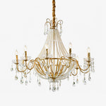 Arcadia Gold Crystal Chandelier – Modern Designer Ceiling Light for Elegant Interiors