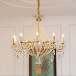Arcadia Gold Crystal Chandelier – Modern Designer Ceiling Light for Elegant Interiors