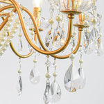 Arcadia Gold Crystal Chandelier – Modern Designer Ceiling Light for Elegant Interiors