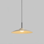 Arcadian Wood Grain Dome Pendant Light with Integrated LED