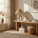 Arch Form Pleated Table Lamp – Sculptural Fabric Shade for Modern Interiors