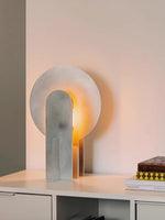 Arch Marble Table Lamp – Sculptural Natural Stone Accent Light