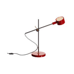 Arclen Adjustable Table Lamp in Stainless Steel with Gold Shade