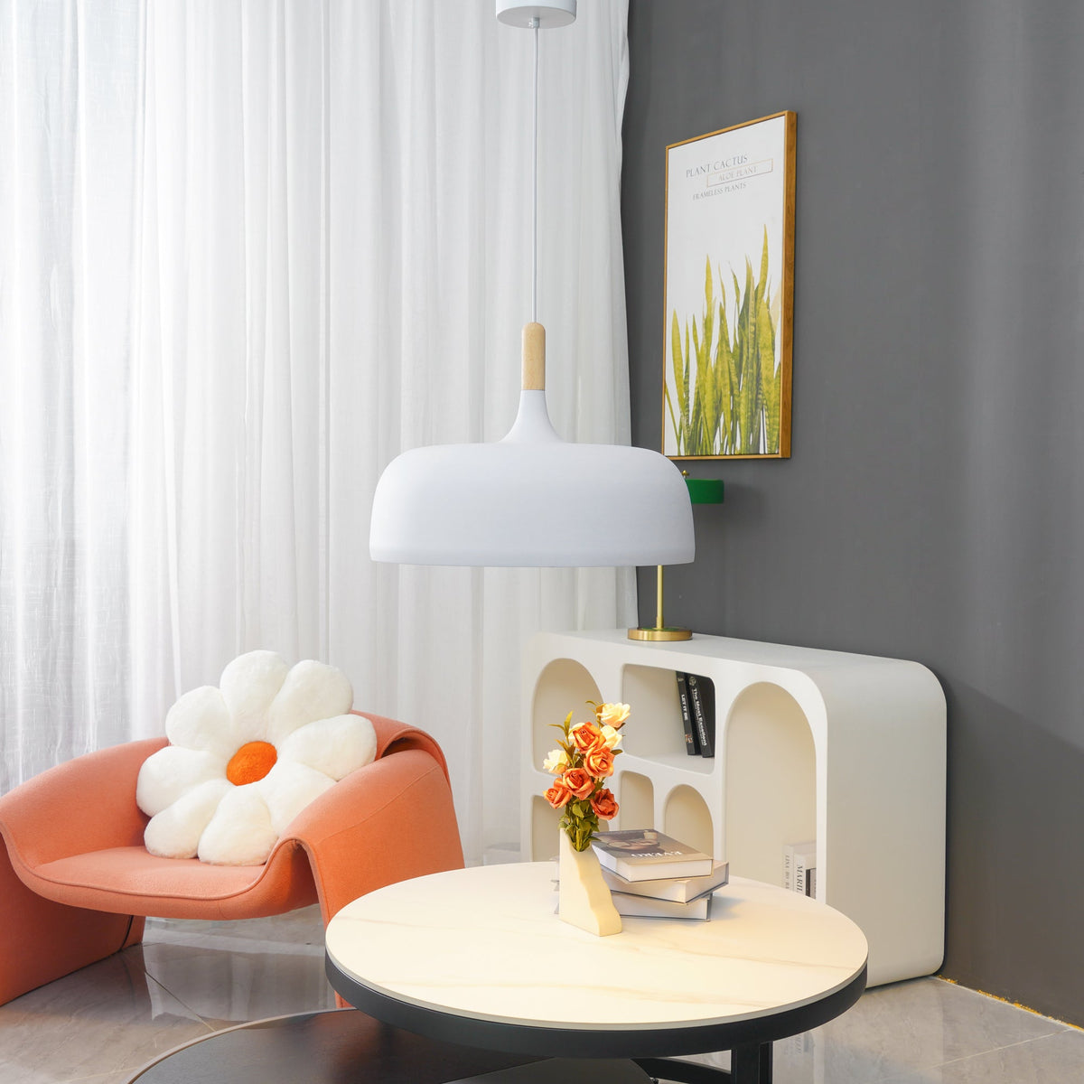 Arclinea Pendant Light in Antique Gold with Glass Shade