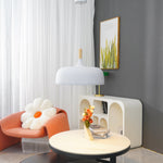 Arclinea Pendant Light in Antique Gold with Glass Shade