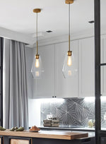 Arclinea Pendant Light in Antique Gold with Glass Shade