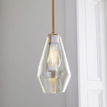 Arclinea Pendant Light in Antique Gold with Glass Shade