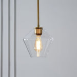 Arclinea Pendant Light in Antique Gold with Glass Shade