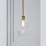 Arclinea Pendant Light in Antique Gold with Glass Shade