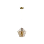 Arclinea Pendant Light in Antique Gold with Glass Shade