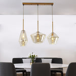 Arclinea Pendant Light in Antique Gold with Glass Shade