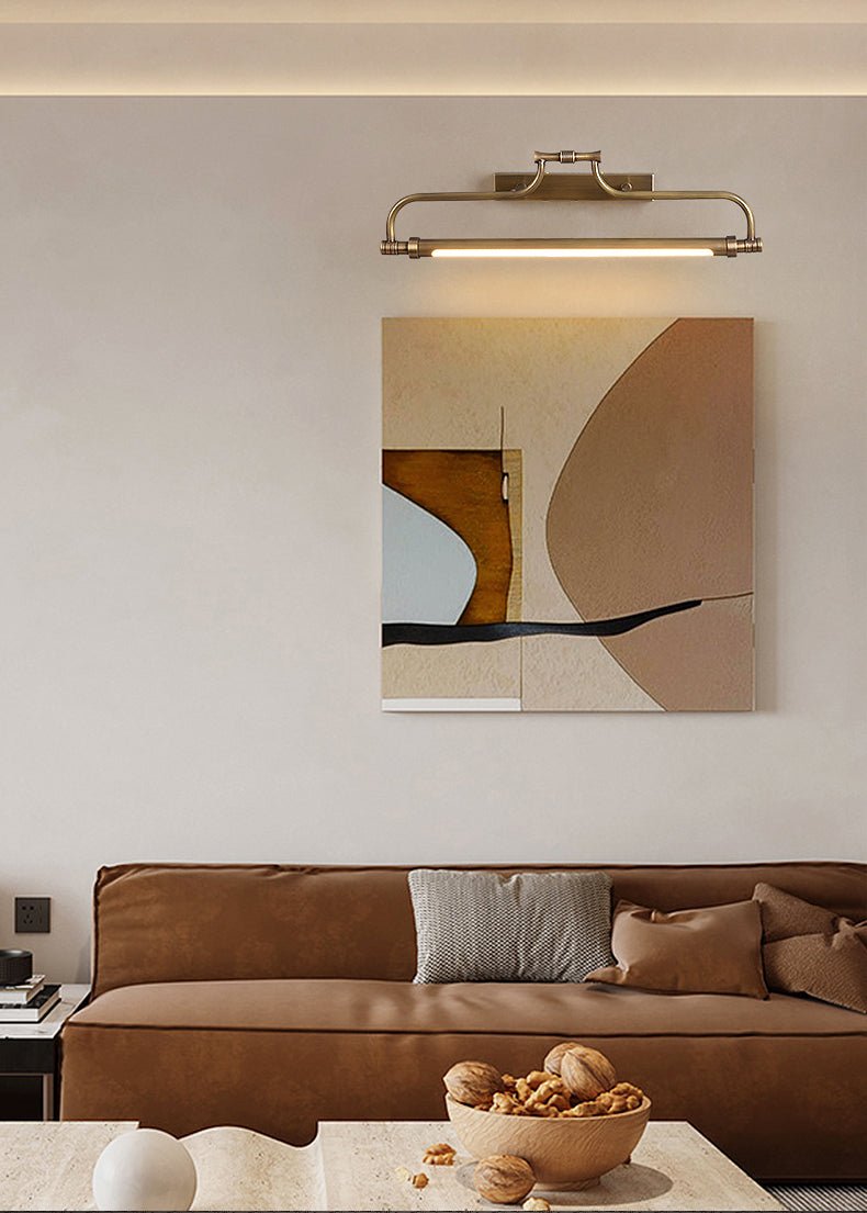 Arclore Gallery LED Wall Sconce in Antique Brass for Art and Vanity Lighting