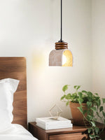 Arcolo Travertine Pendant Light – Sculptural Natural Stone Hanging Lamp