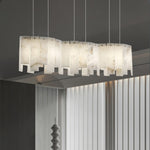 Arctora Alabaster Pendant Light – Sculptural Modern Chandelier