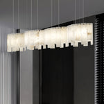 Arctora Alabaster Pendant Light – Sculptural Modern Chandelier