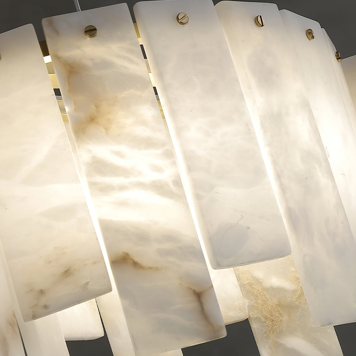 Arctora Alabaster Pendant Light – Sculptural Modern Chandelier